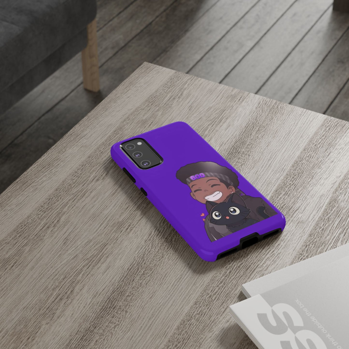 Black Cat Case (purple)