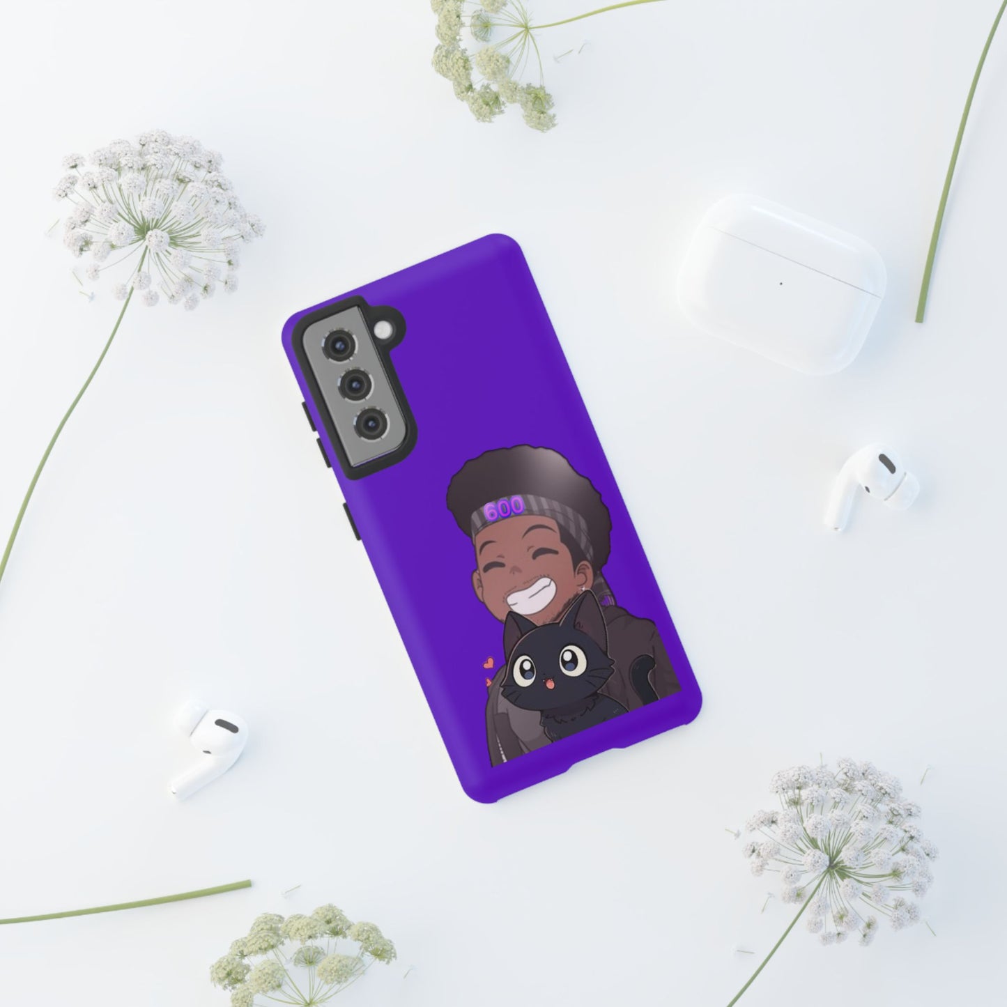Black Cat Case (purple)