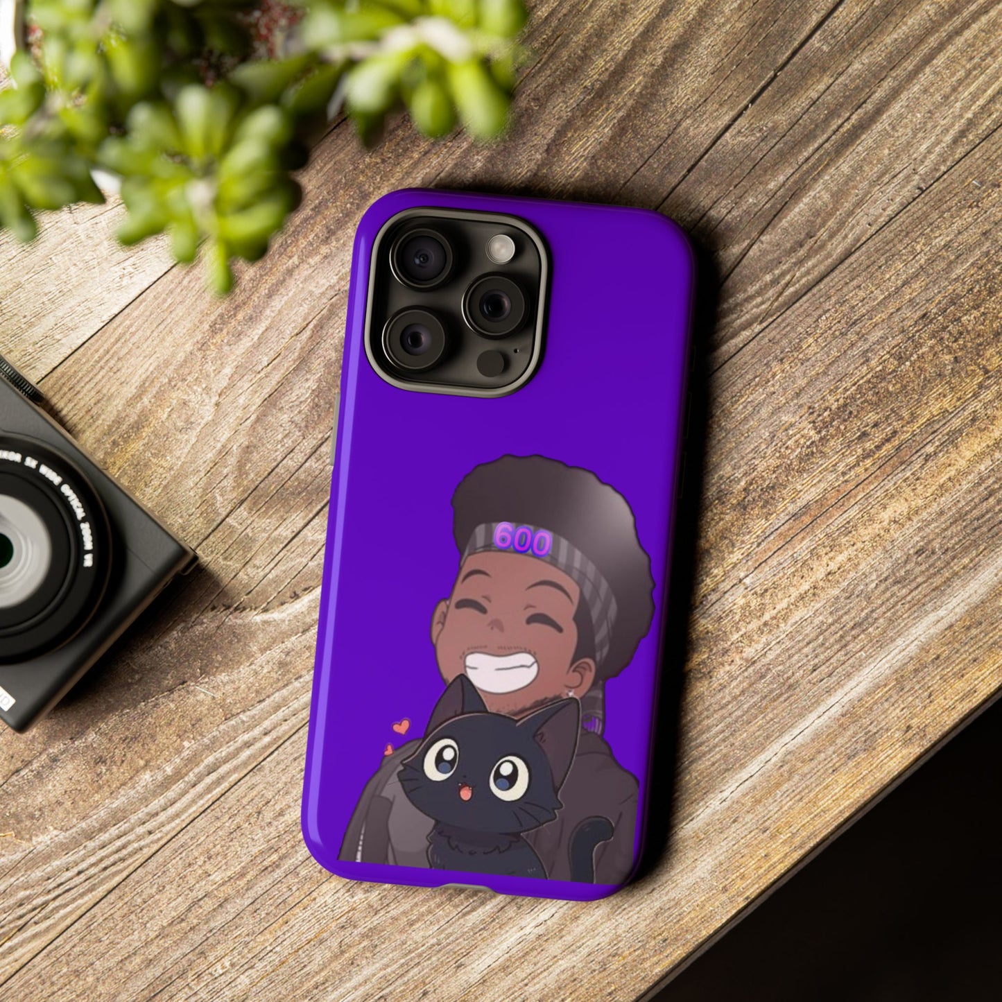 Black Cat Case (purple)