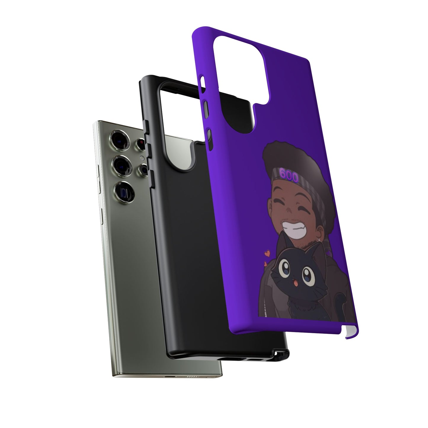 Black Cat Case (purple)
