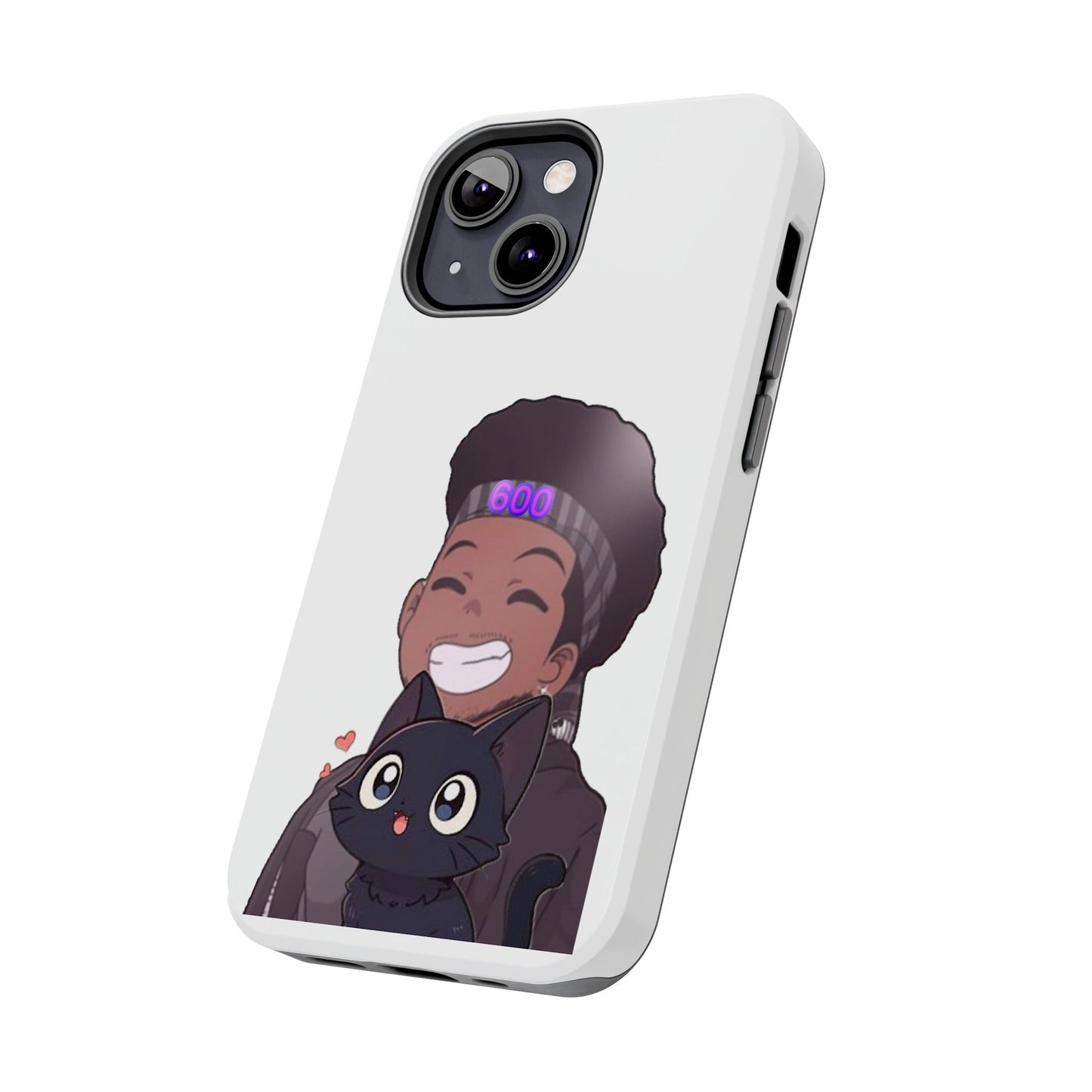 Black Cat Case (white)