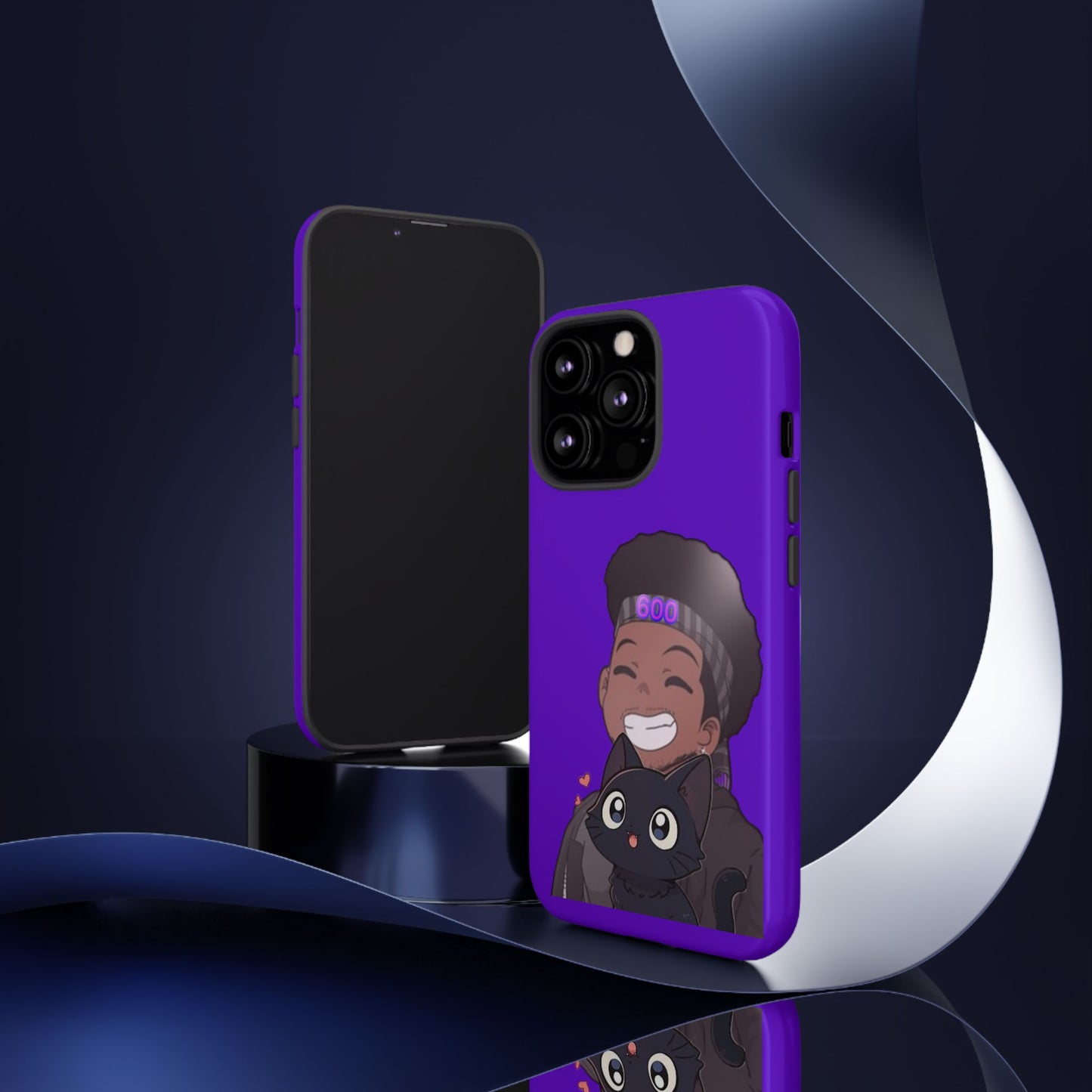 Black Cat Case (purple)