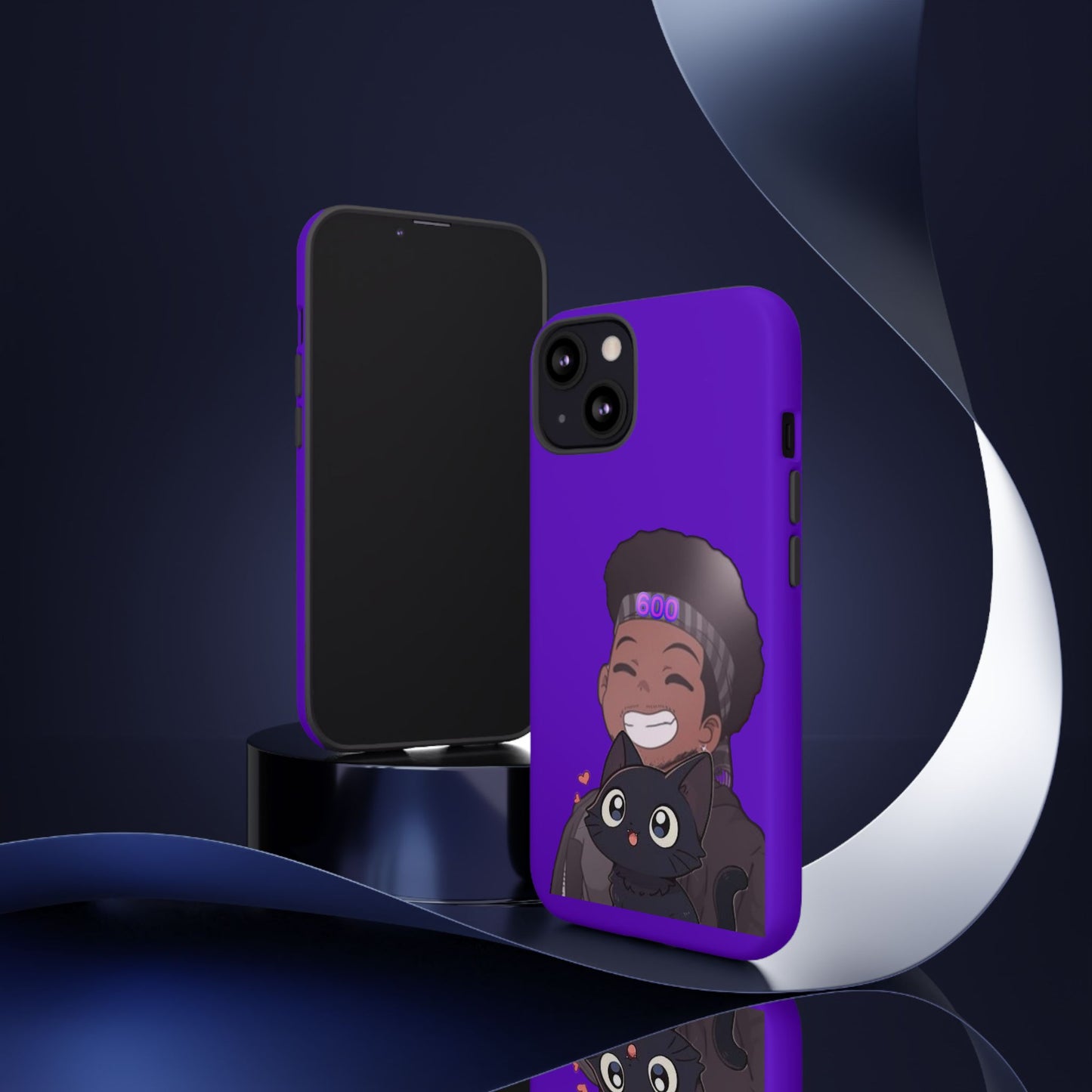Black Cat Case (purple)