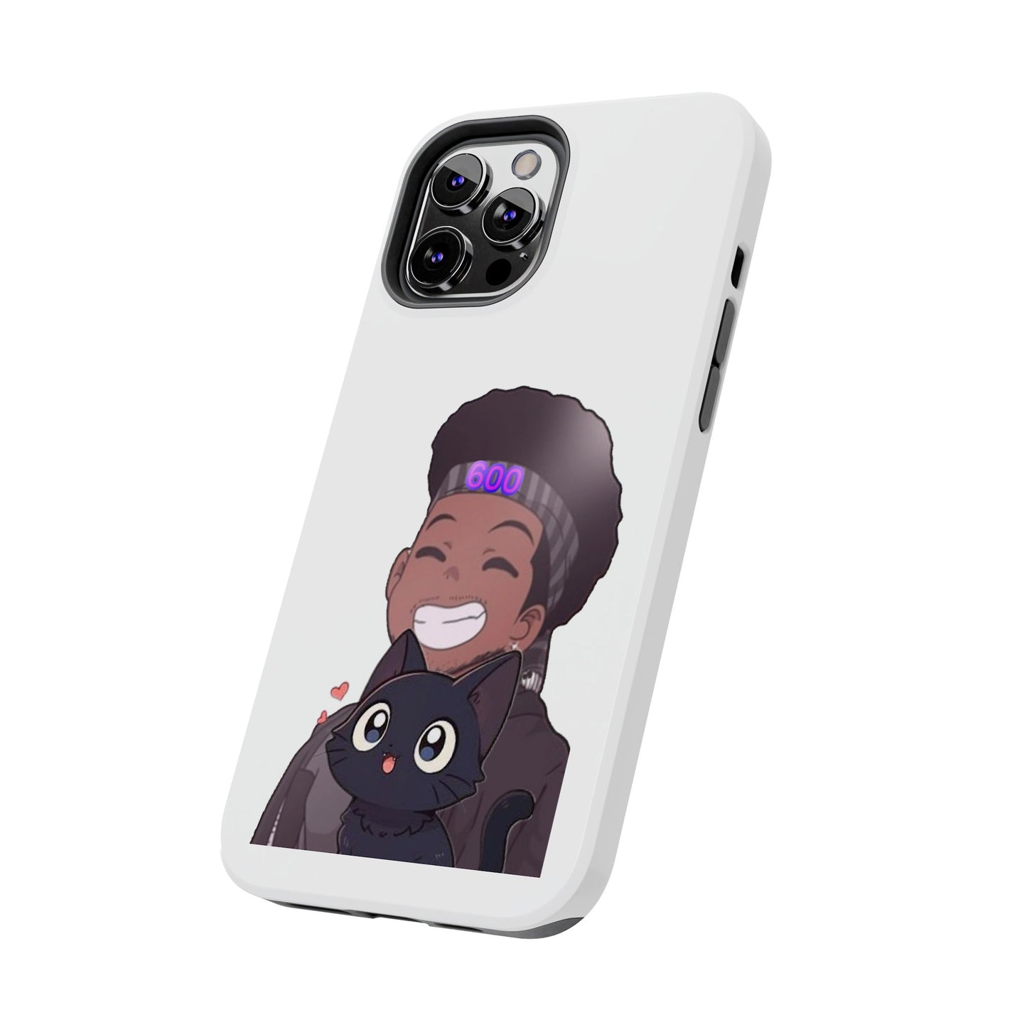 Black Cat Case (white)