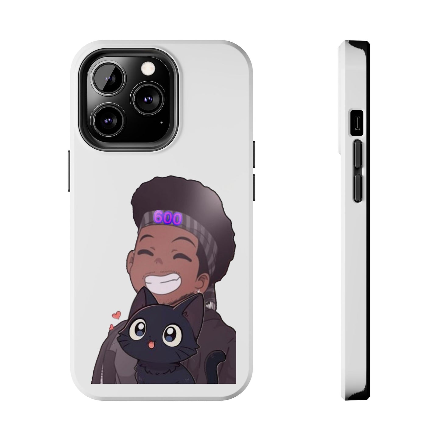 Black Cat Case (white)