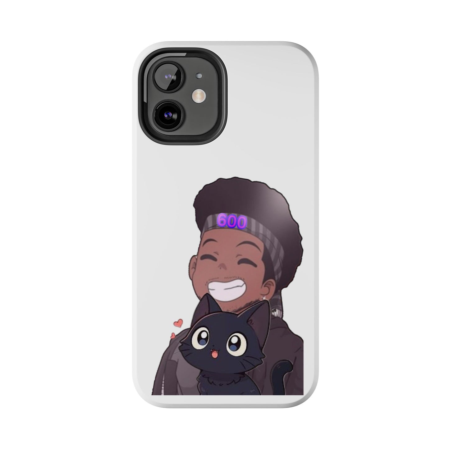Black Cat Case (white)