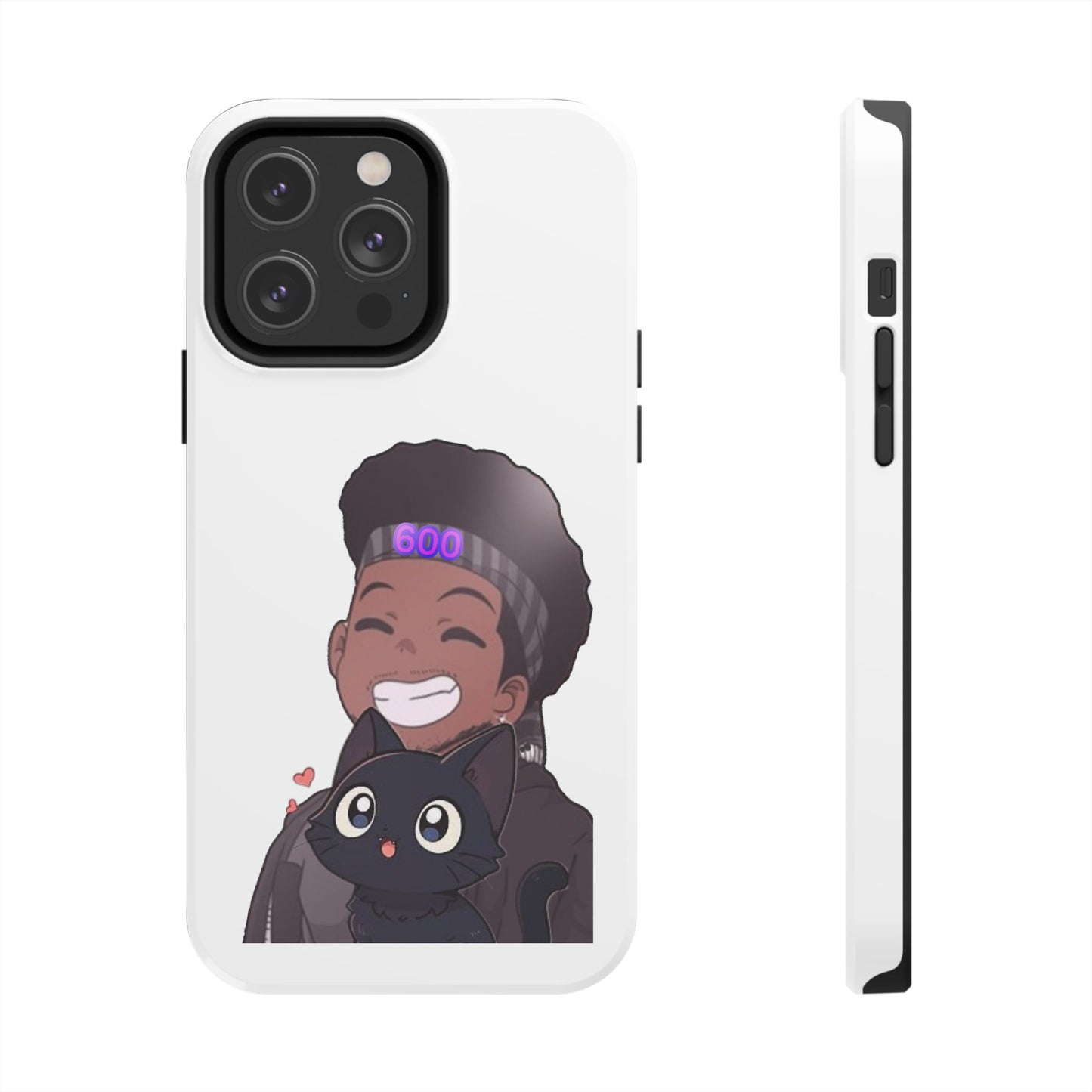 Black Cat Case (white)