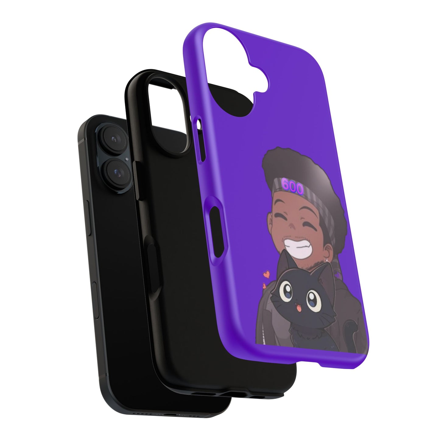 Black Cat Case (purple)
