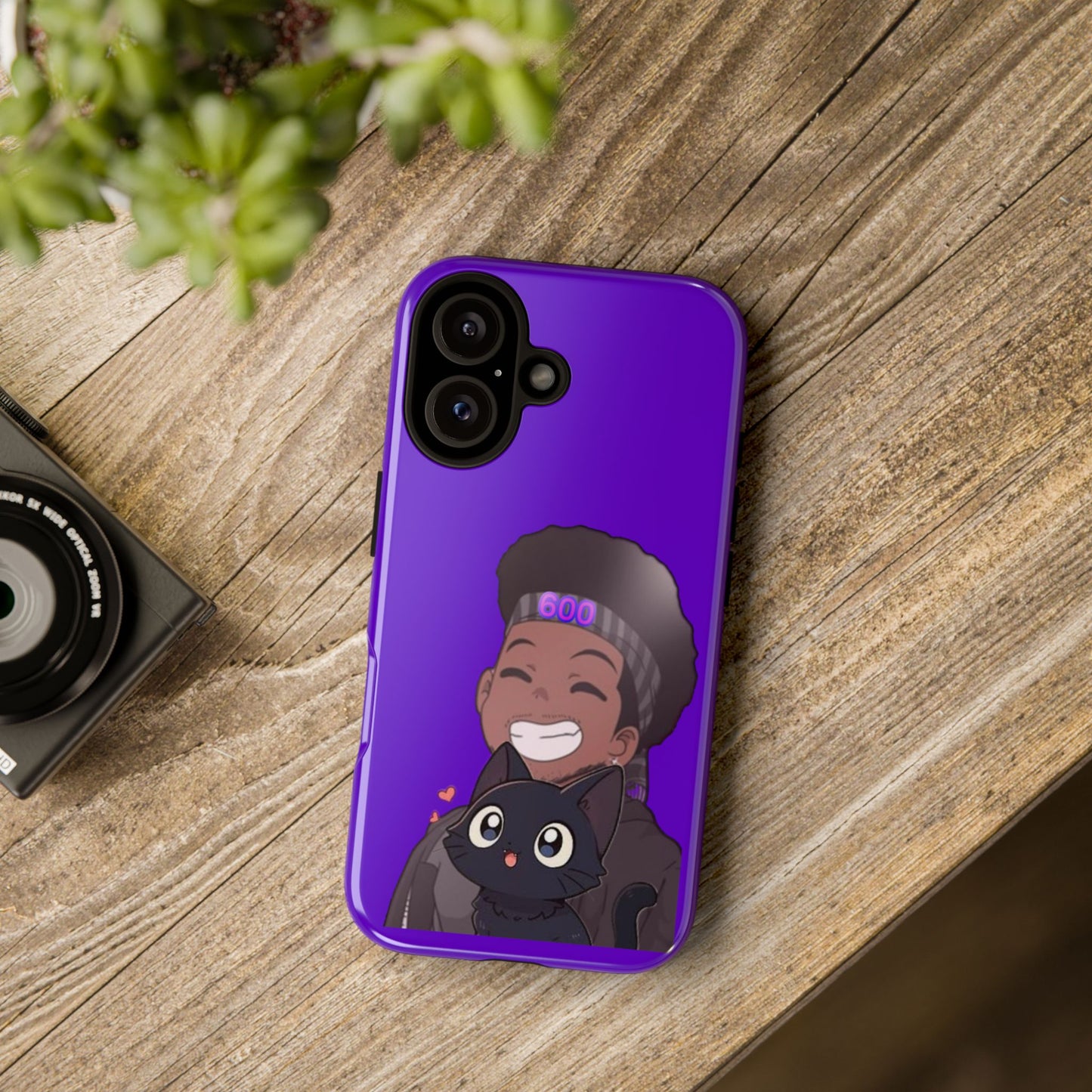 Black Cat Case (purple)