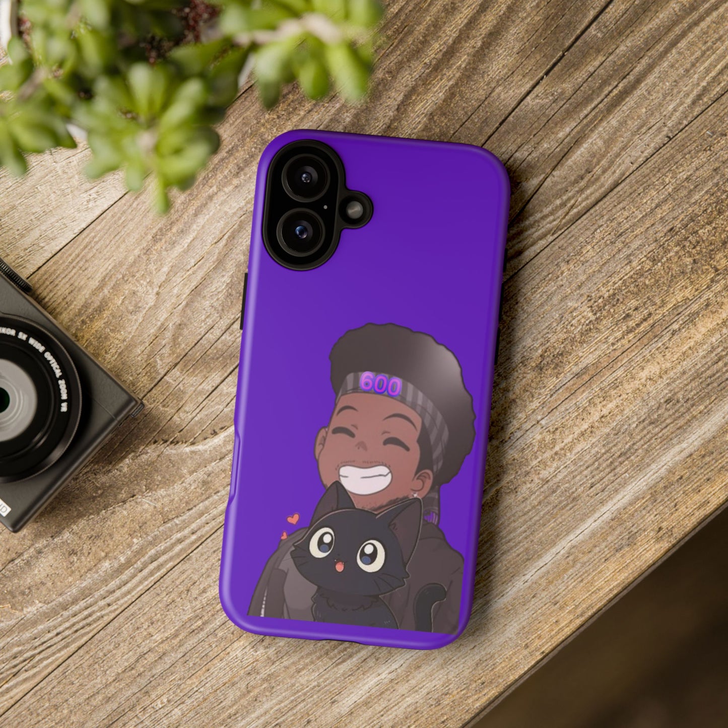 Black Cat Case (purple)