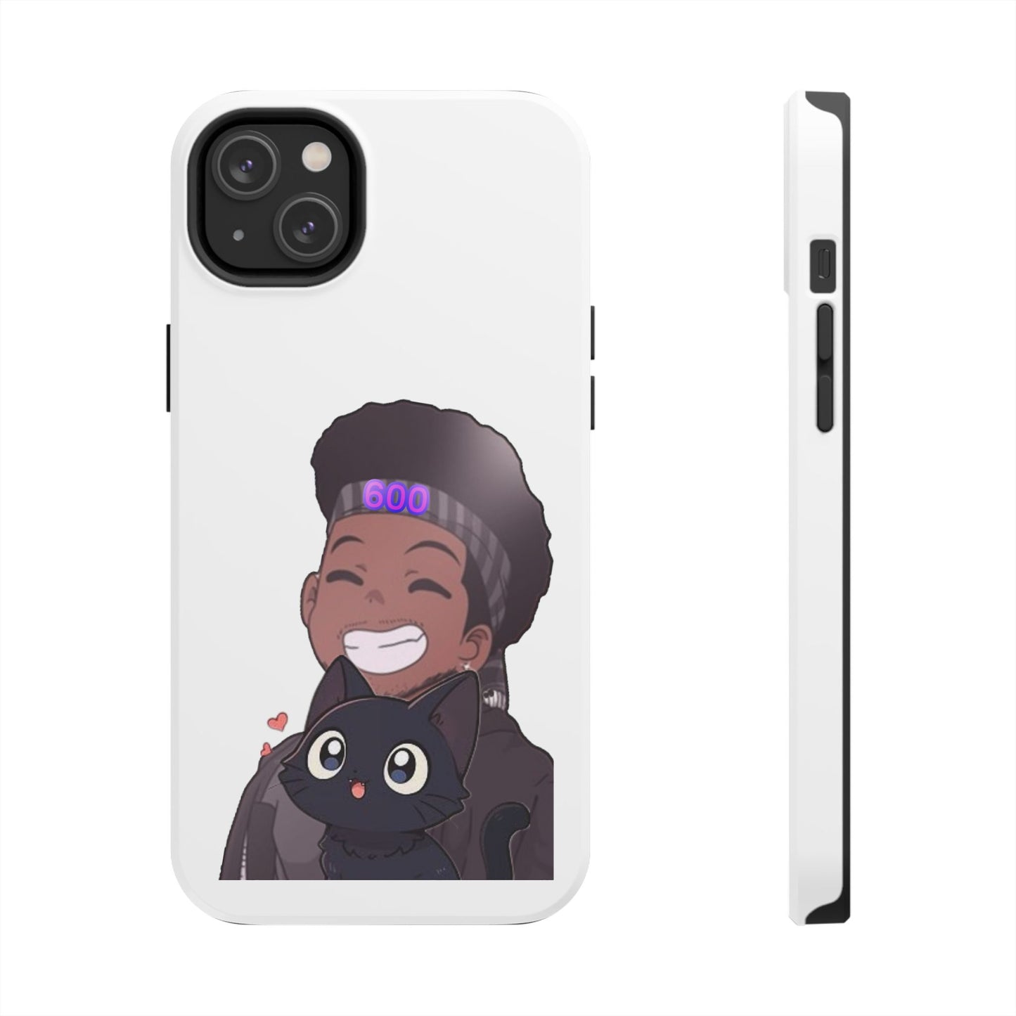 Black Cat Case (white)