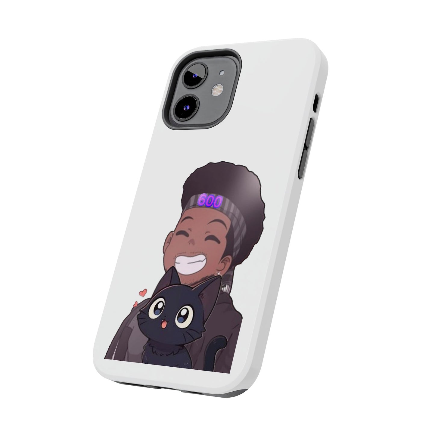 Black Cat Case (white)
