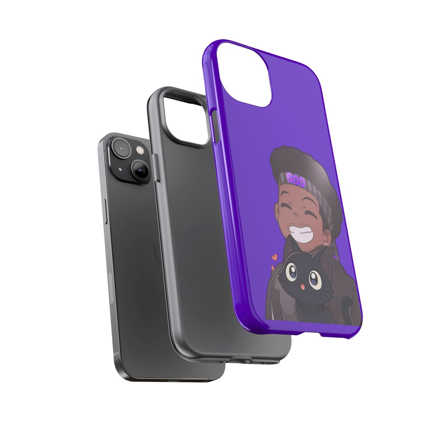 Black Cat Case (purple)