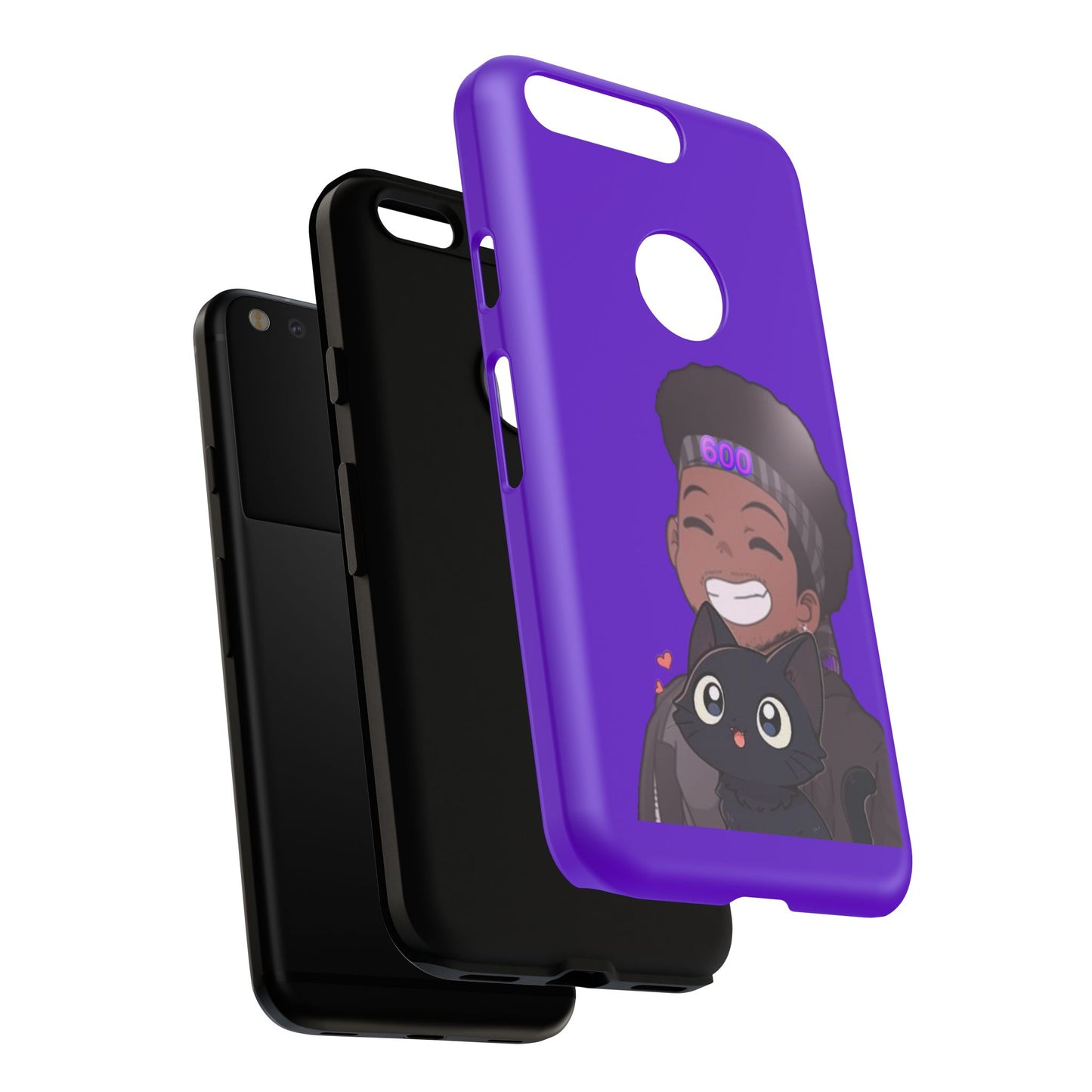 Black Cat Case (purple)