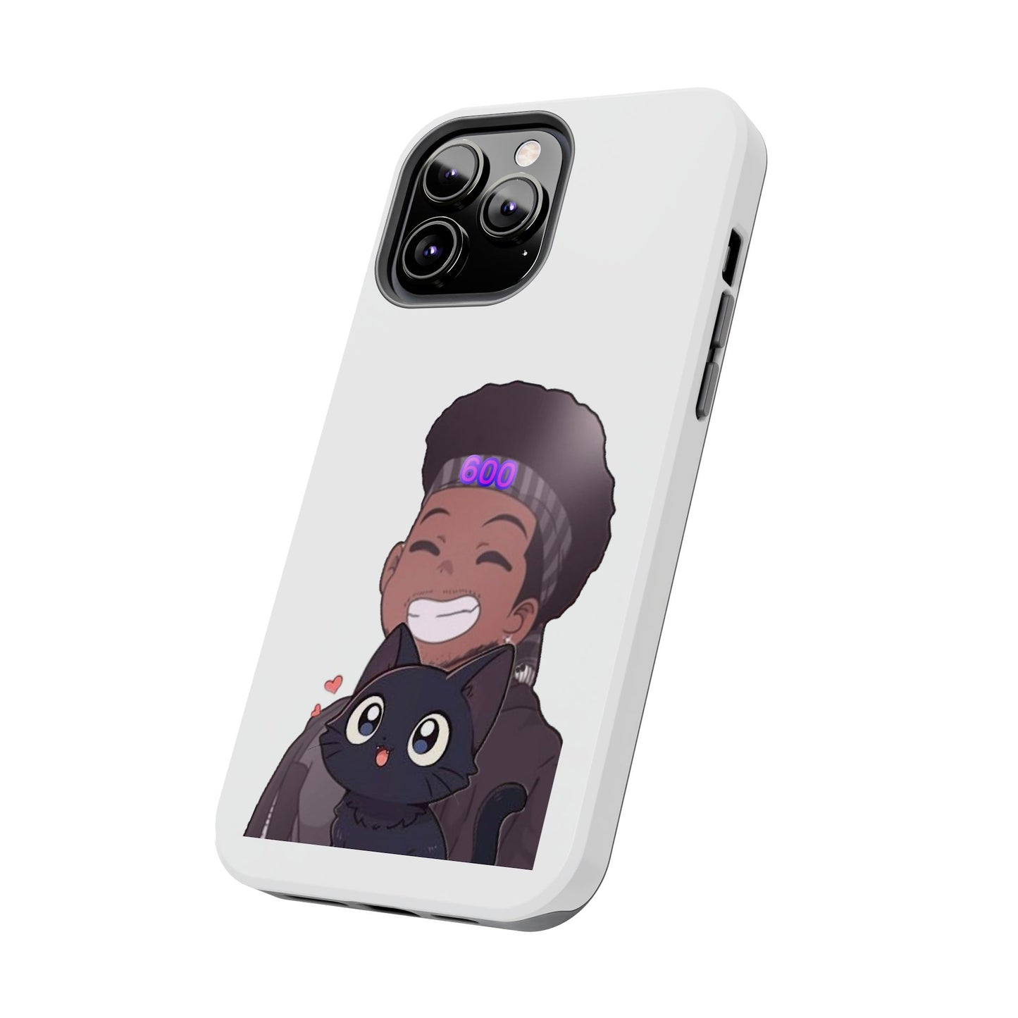 Black Cat Case (white)