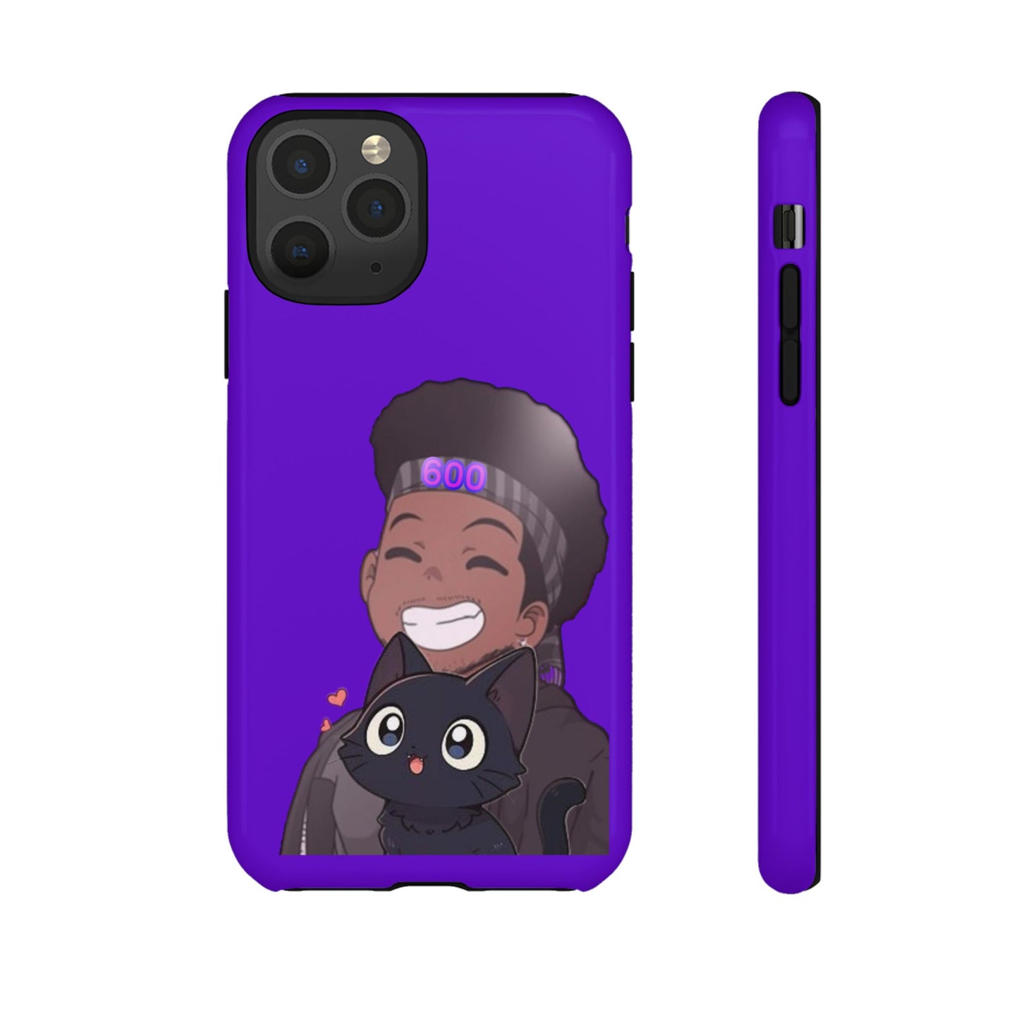Black Cat Case (purple)