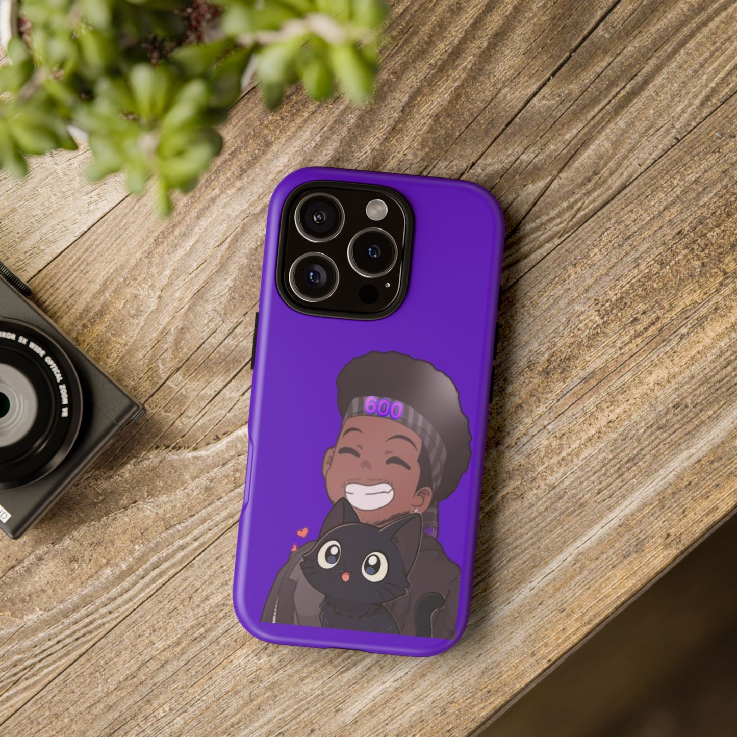 Black Cat Case (purple)