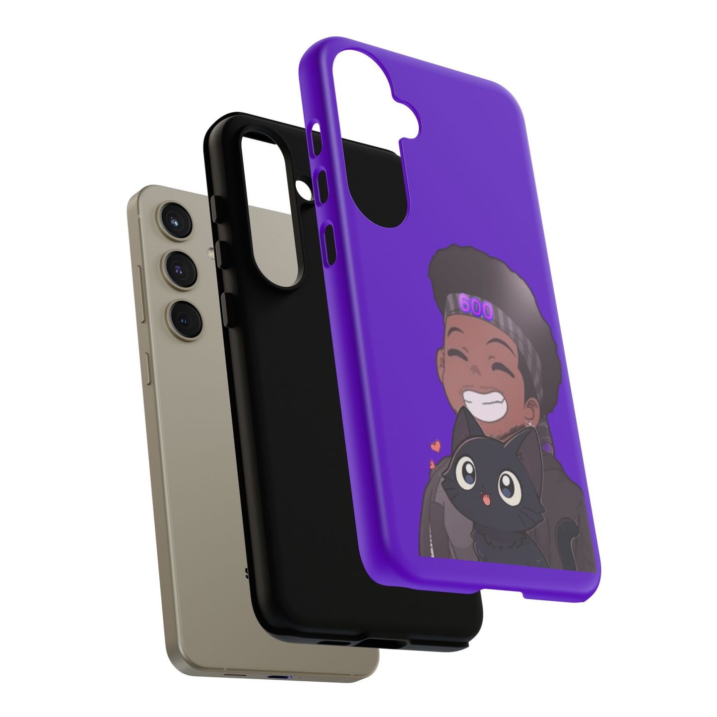 Black Cat Case (purple)