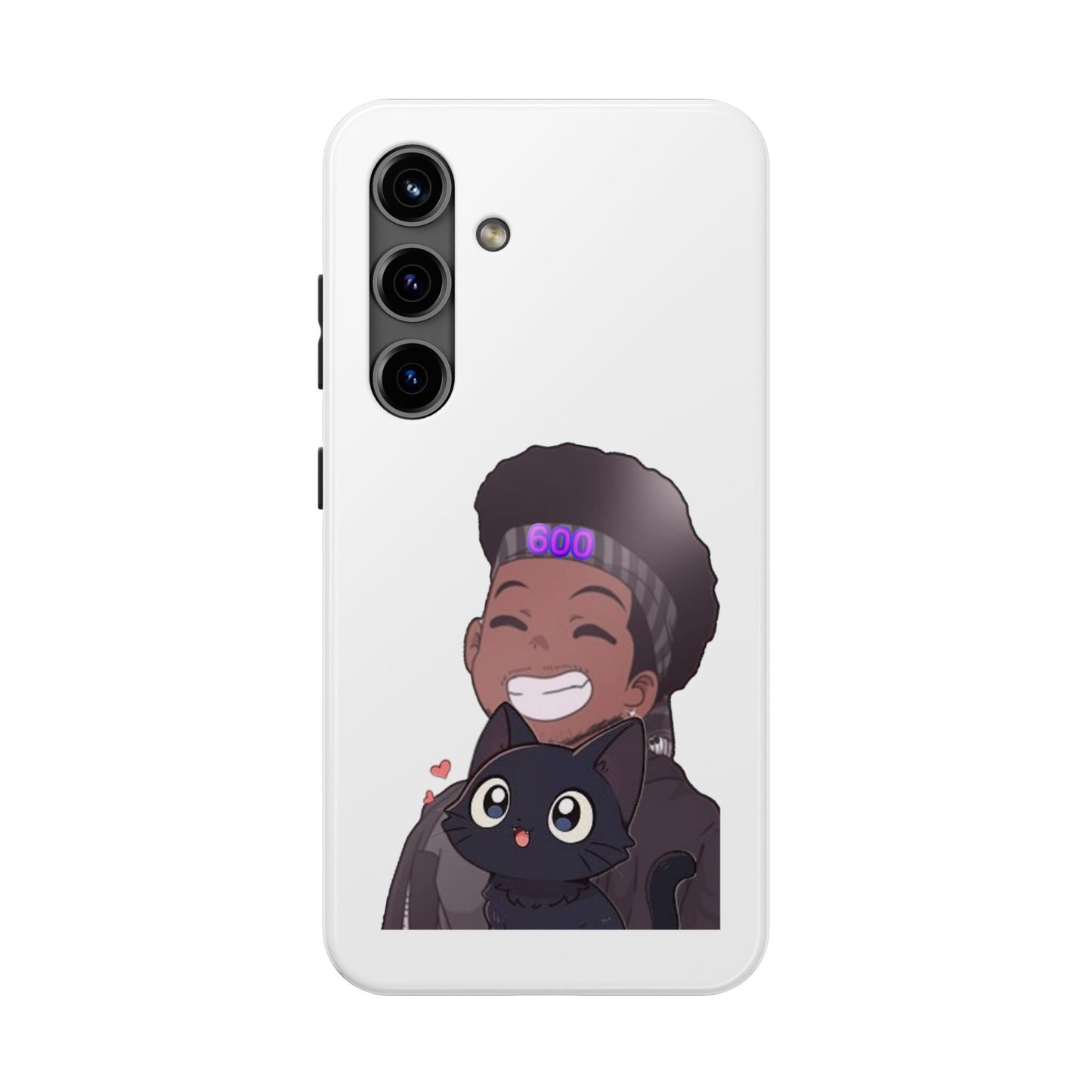 Black Cat Case (white)