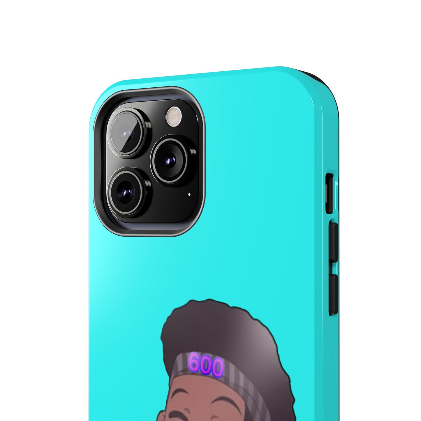 Black Cat Case (cyan)