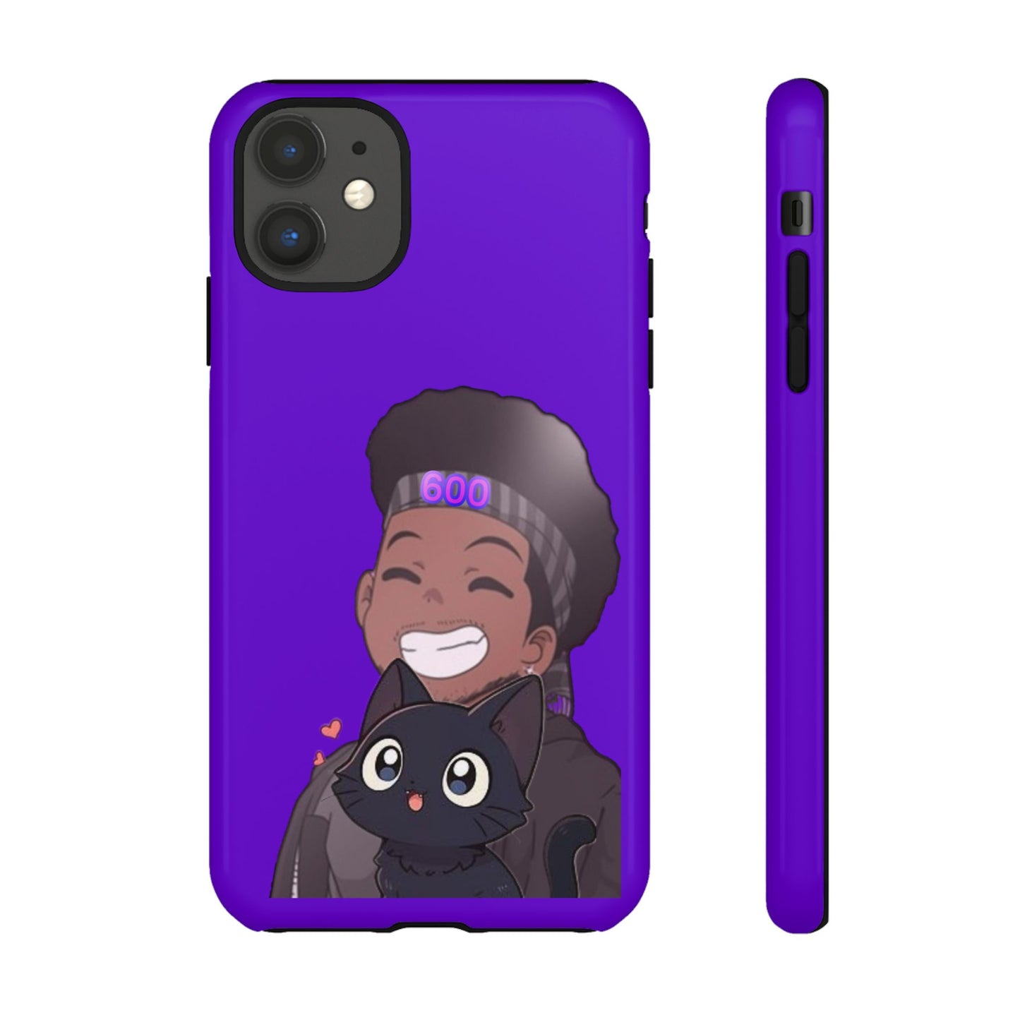 Black Cat Case (purple)