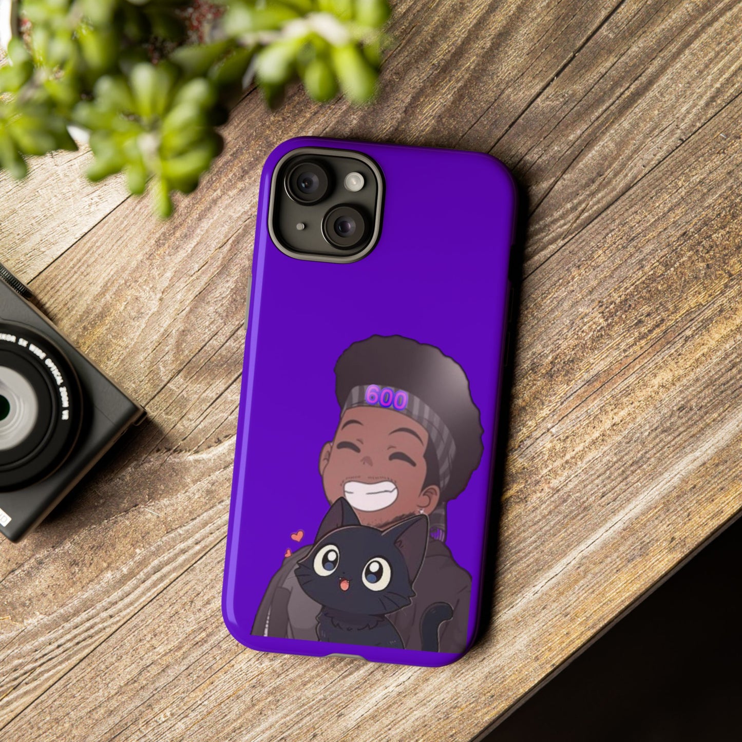 Black Cat Case (purple)
