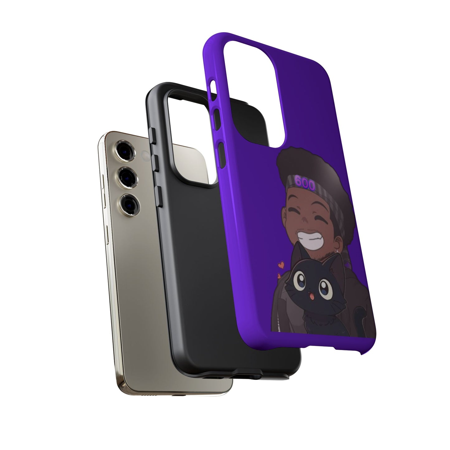 Black Cat Case (purple)