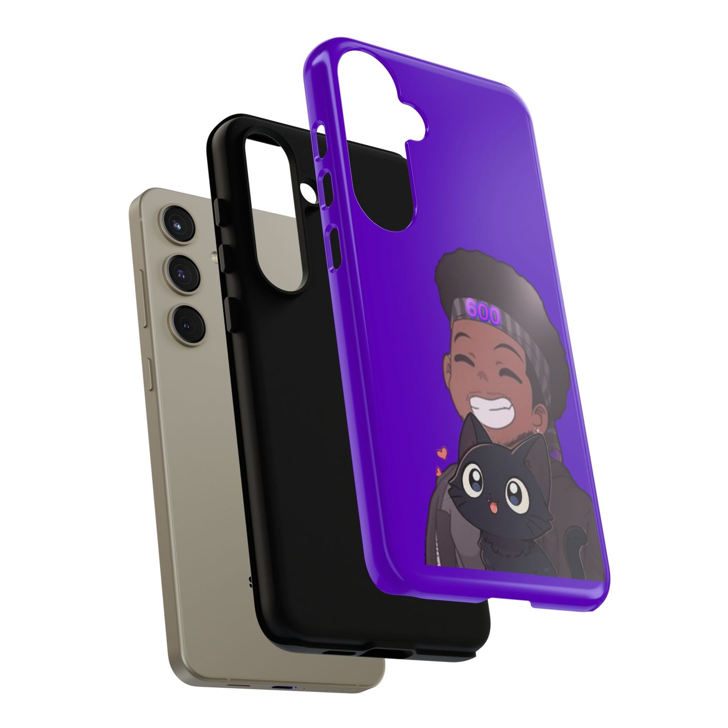 Black Cat Case (purple)