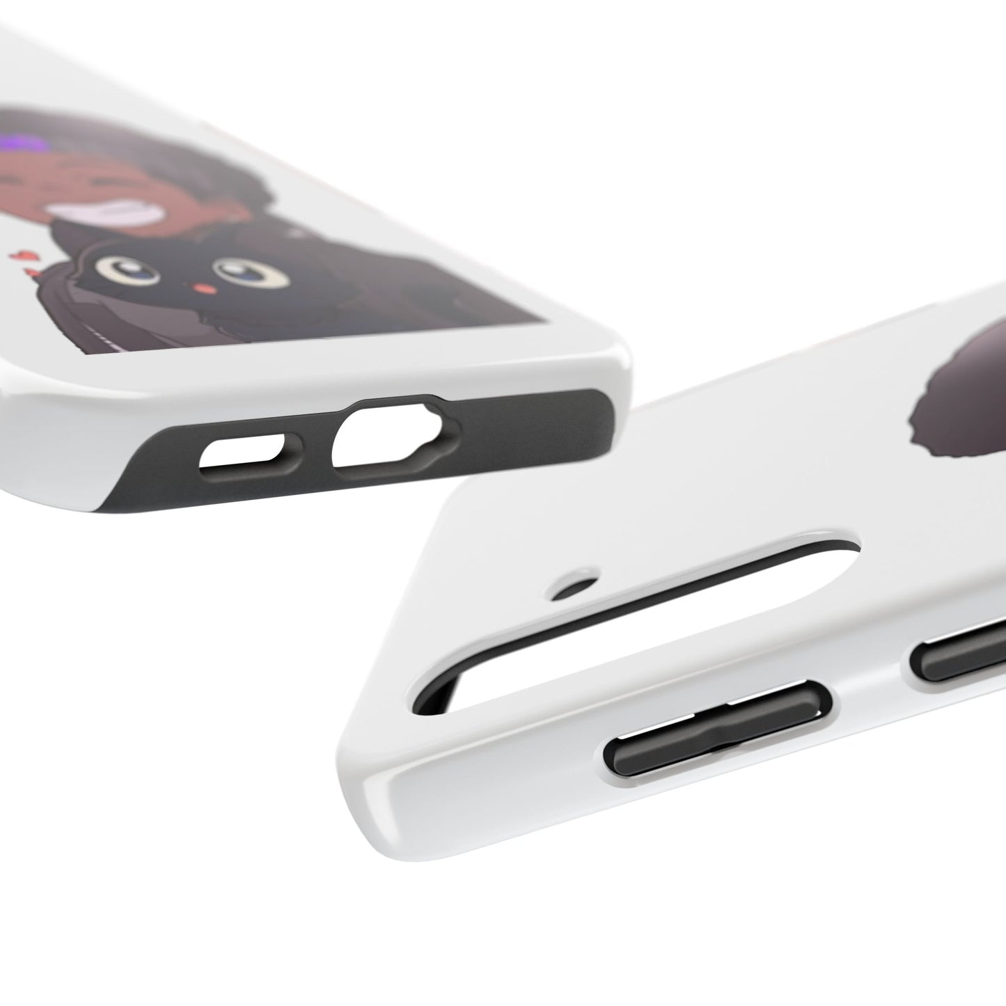 Black Cat Case (white)