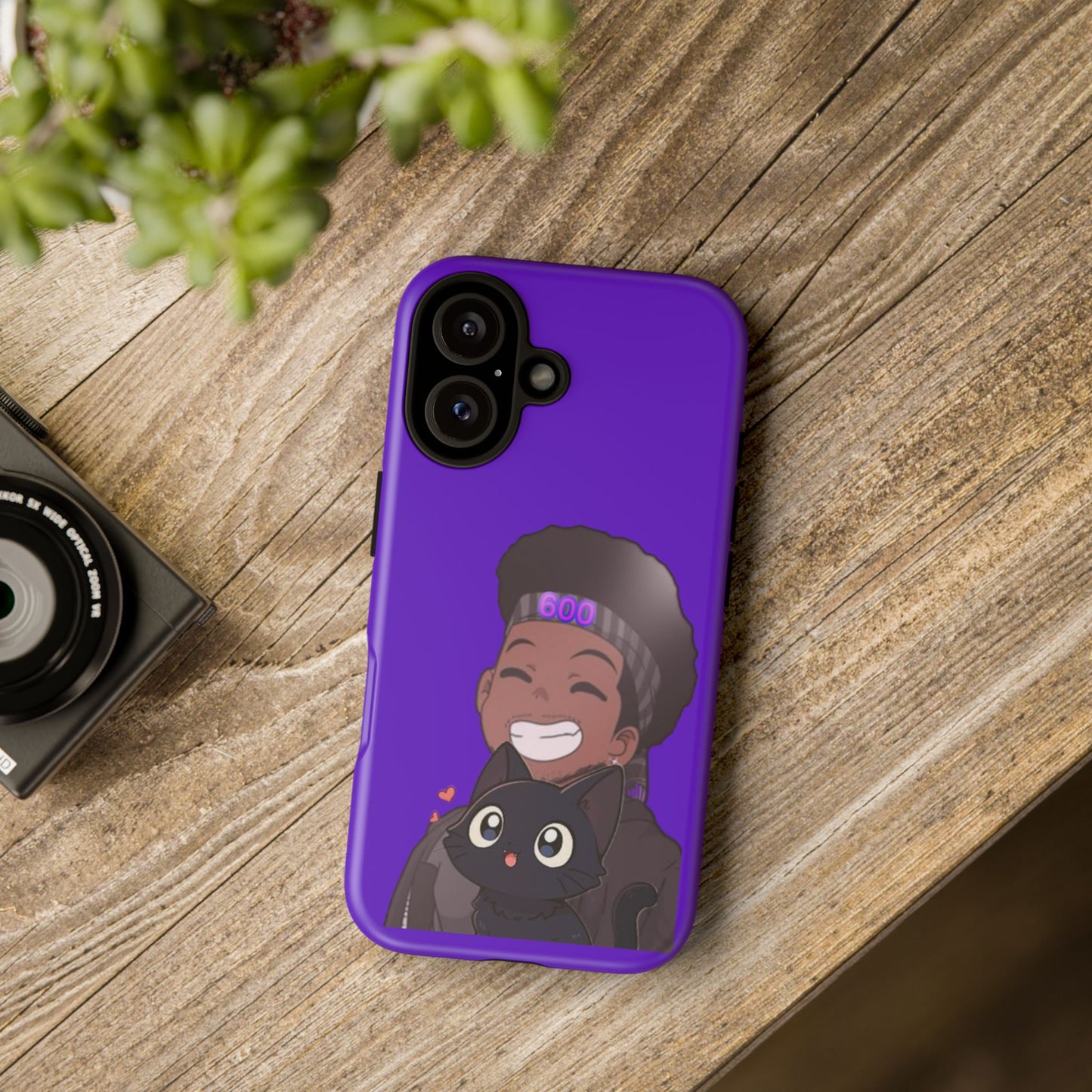 Black Cat Case (purple)