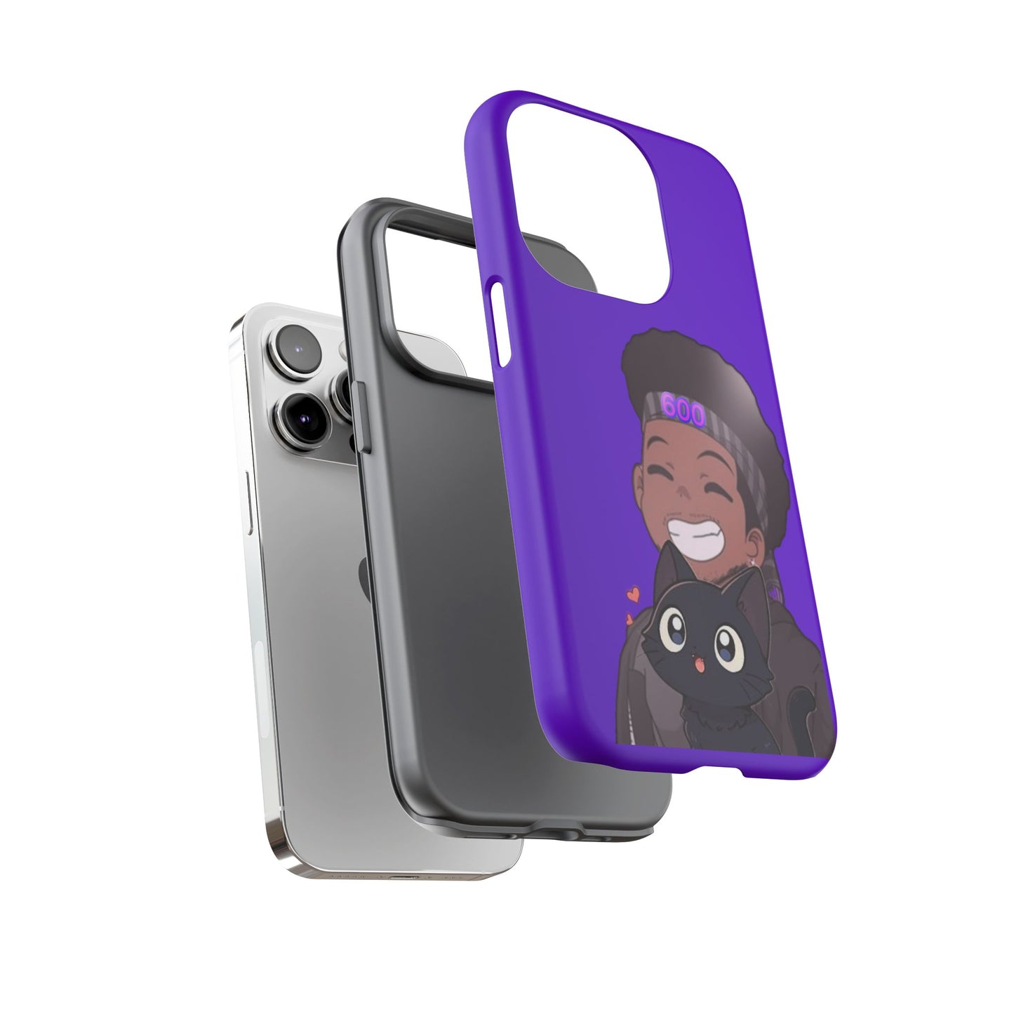 Black Cat Case (purple)