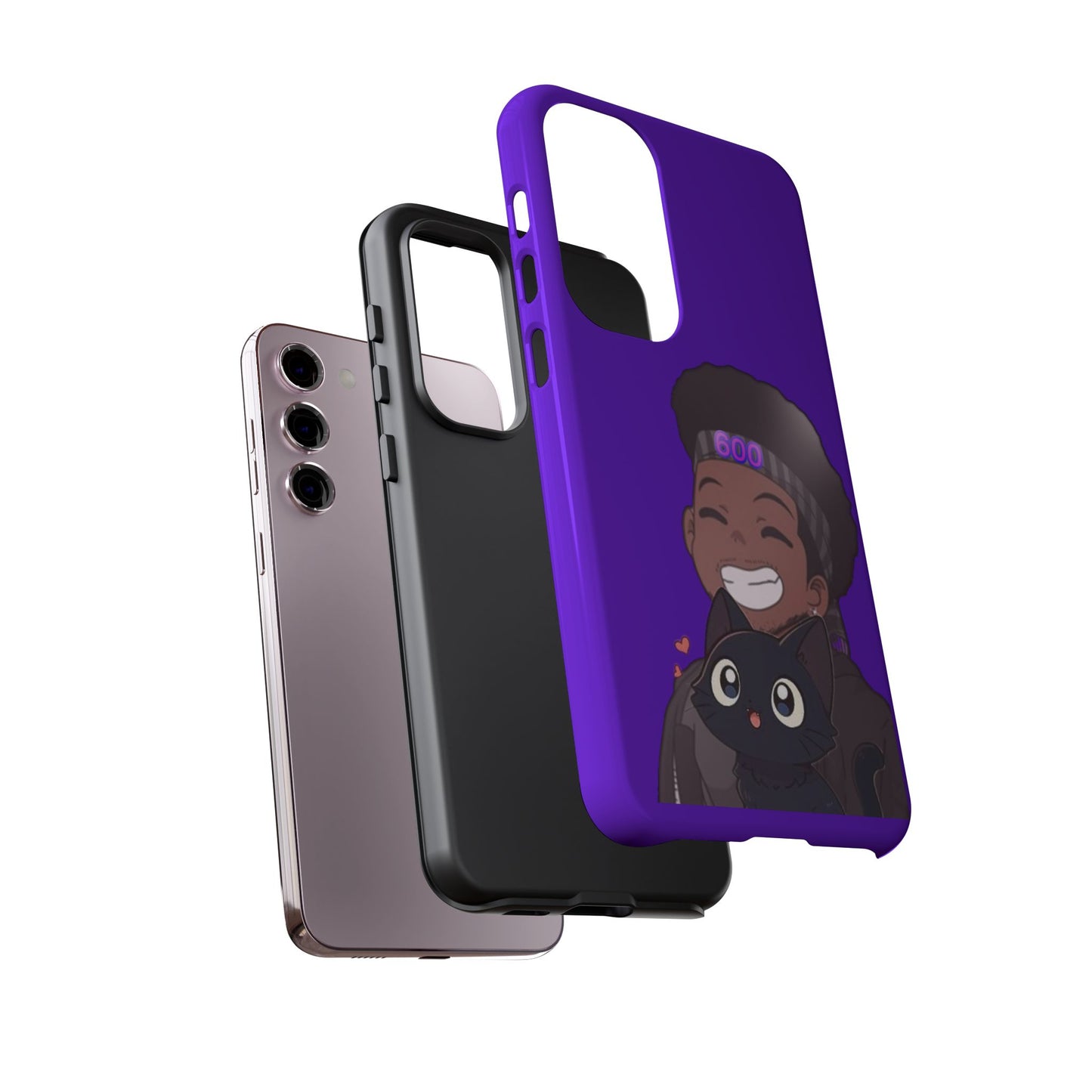 Black Cat Case (purple)