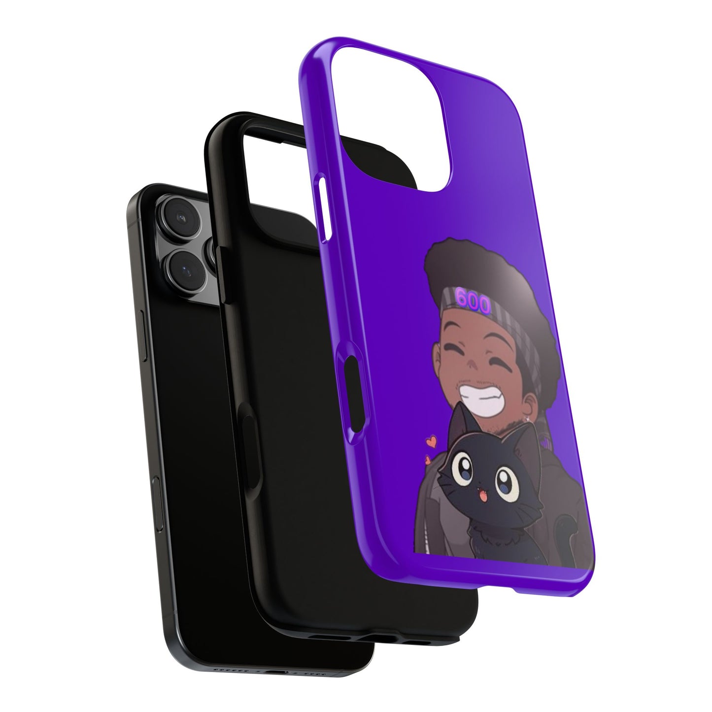 Black Cat Case (purple)