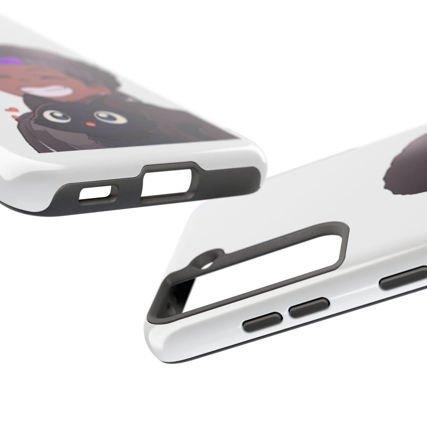 Black Cat Case (white)