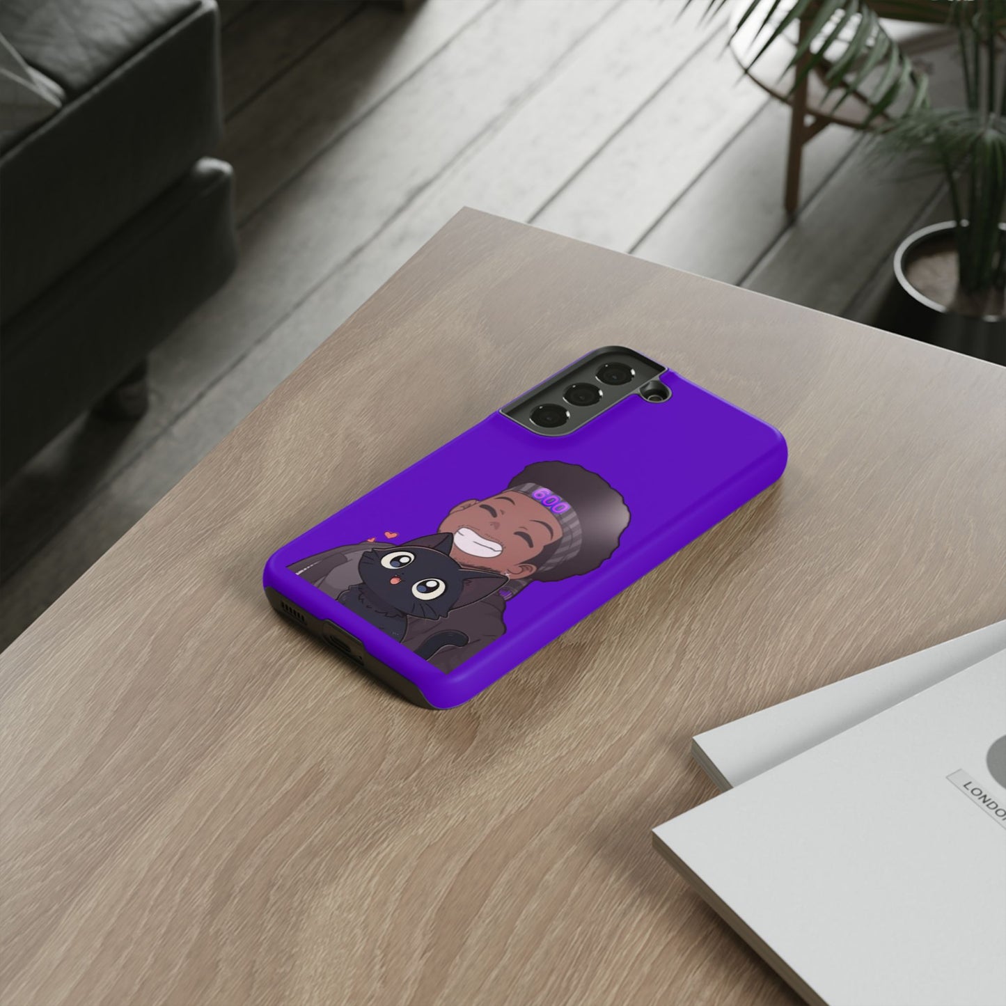 Black Cat Case (purple)