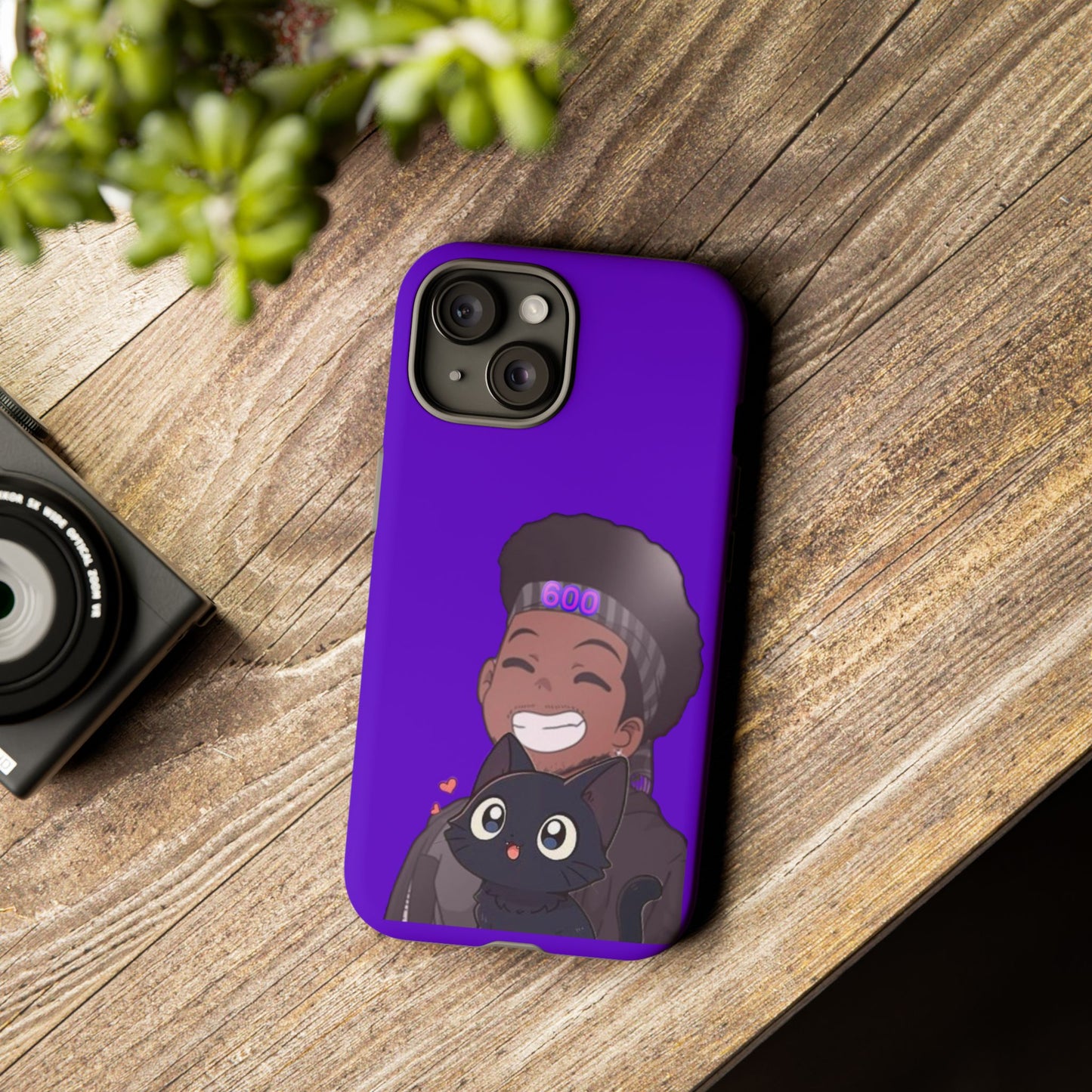 Black Cat Case (purple)