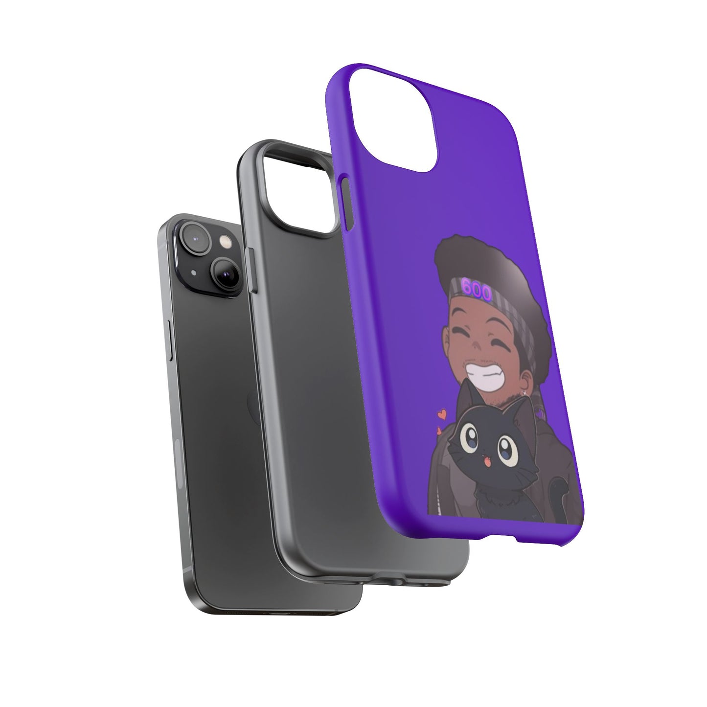 Black Cat Case (purple)