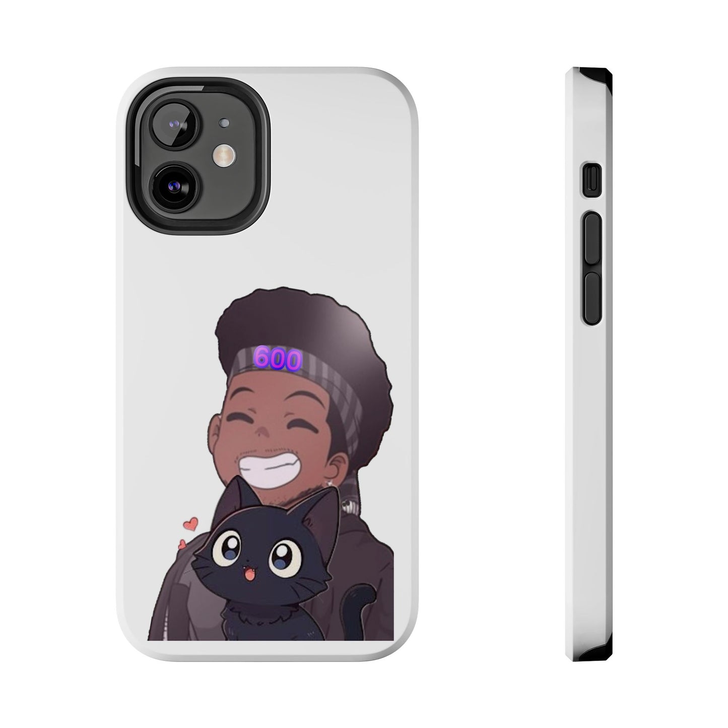 Black Cat Case (white)