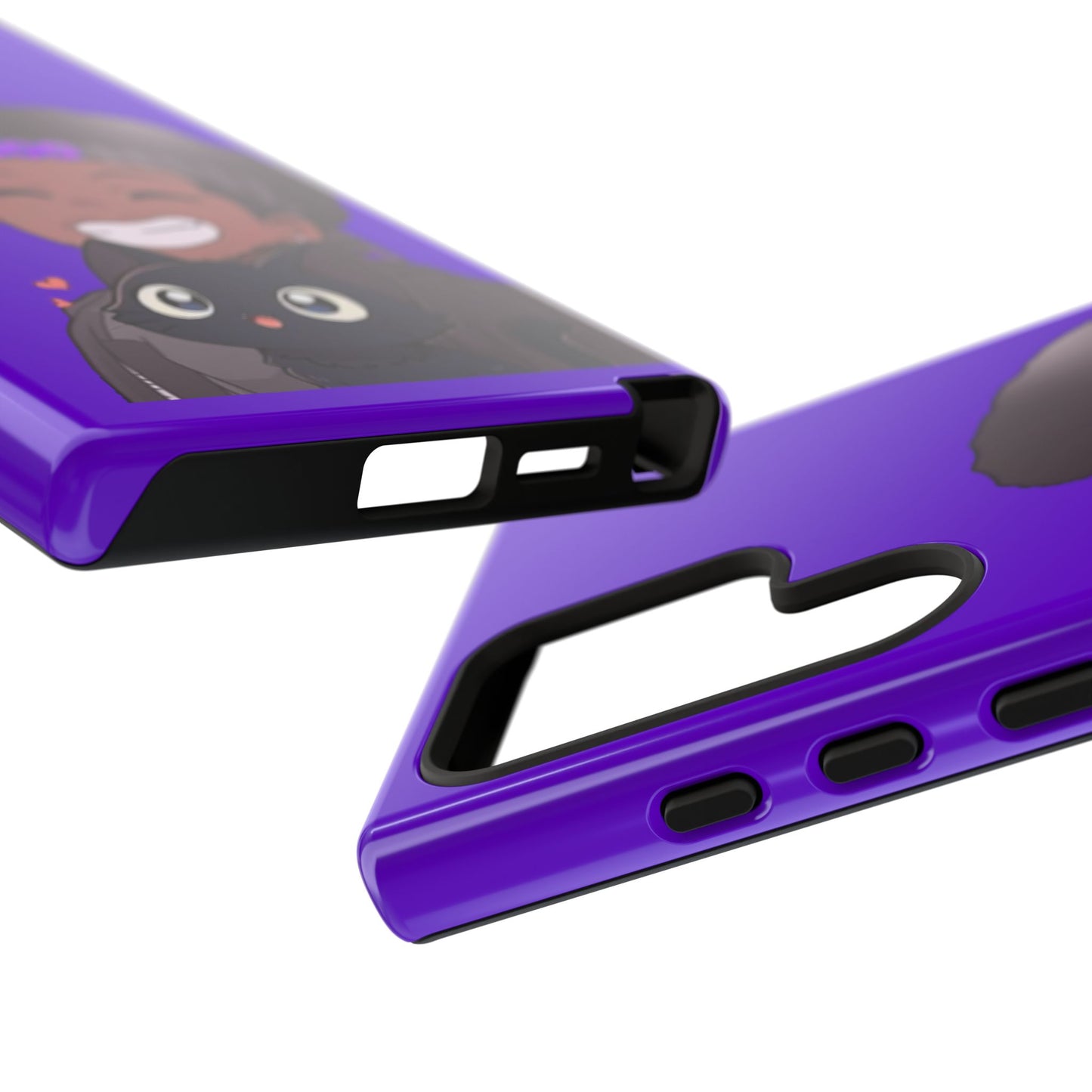 Black Cat Case (purple)