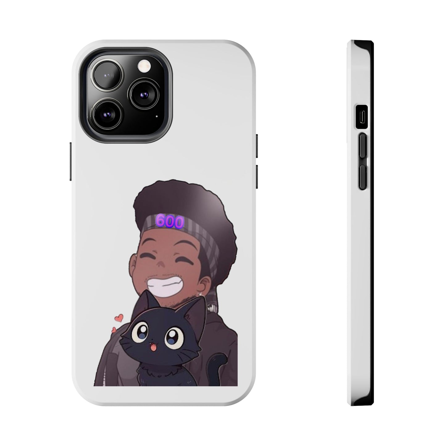 Black Cat Case (white)