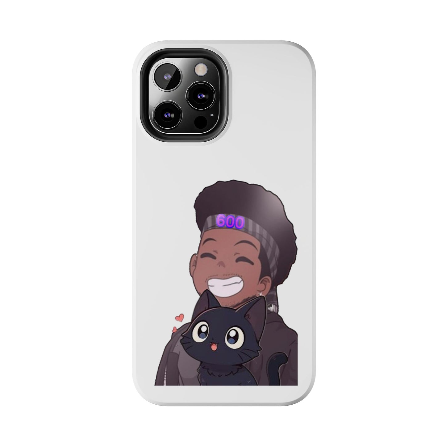 Black Cat Case (white)