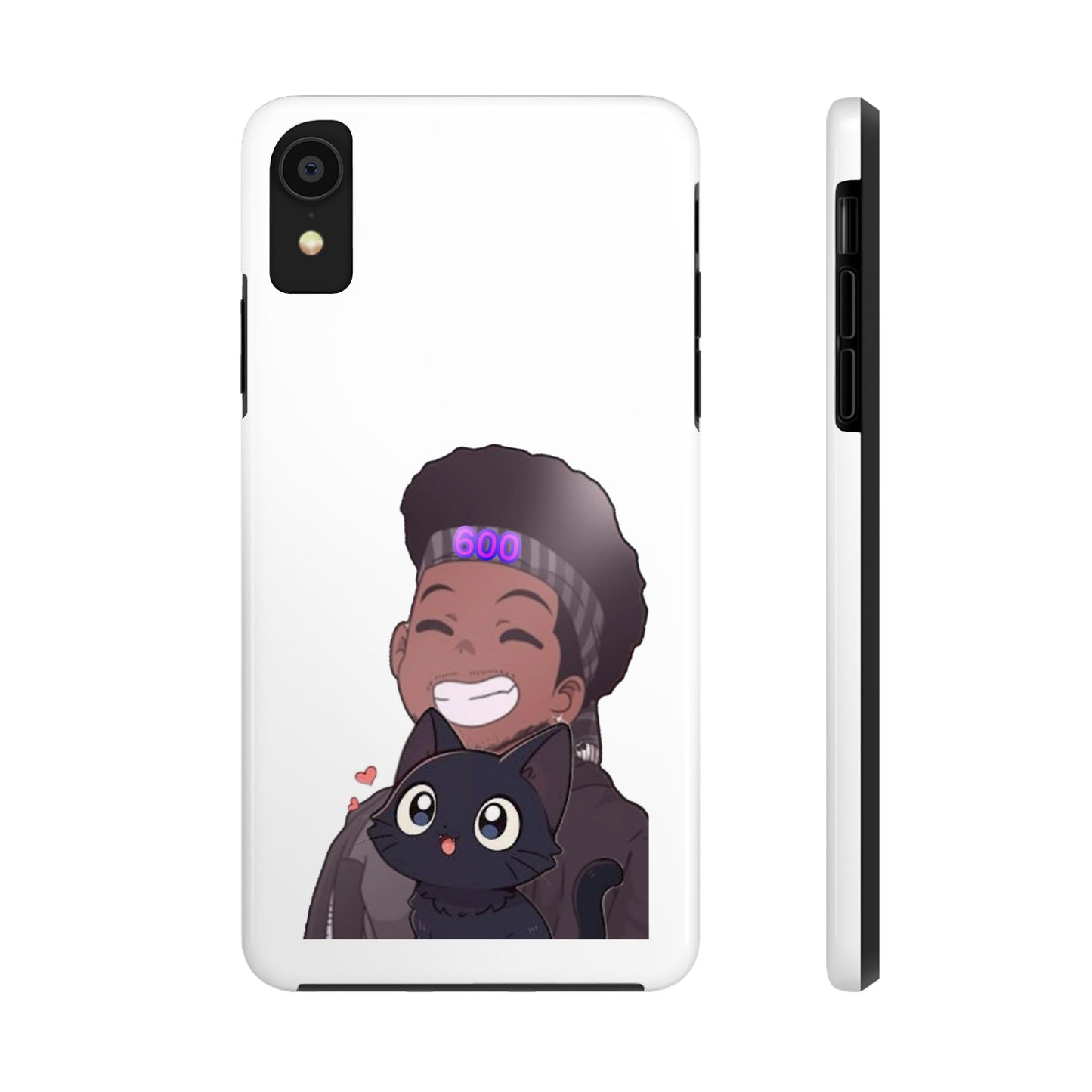Black Cat Case (white)