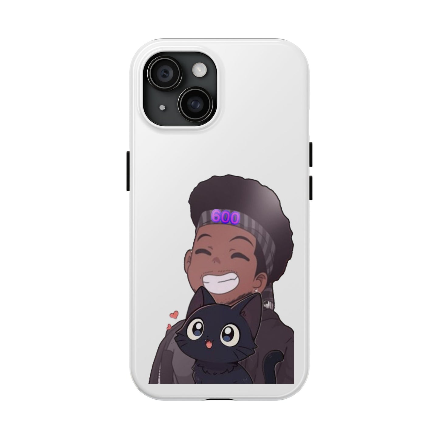 Black Cat Case (white)