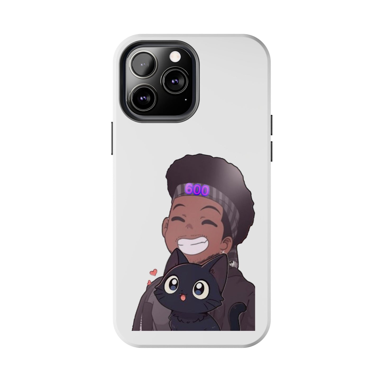 Black Cat Case (white)