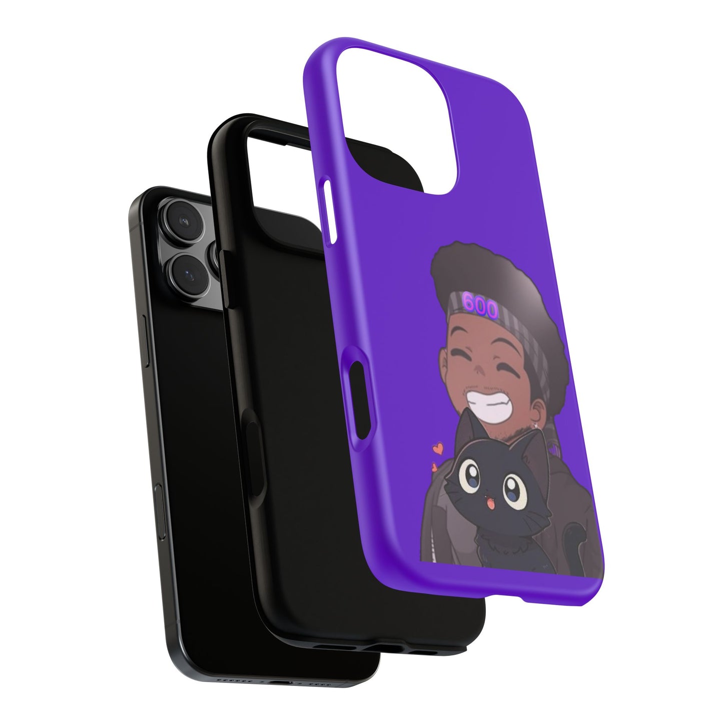 Black Cat Case (purple)