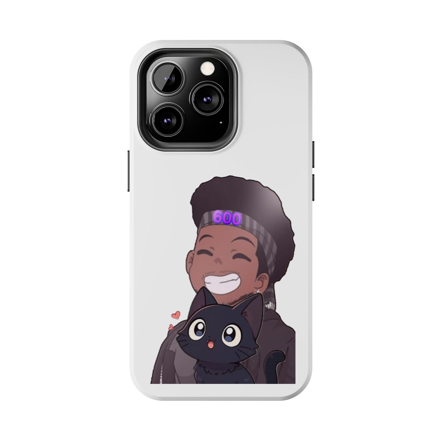 Black Cat Case (white)