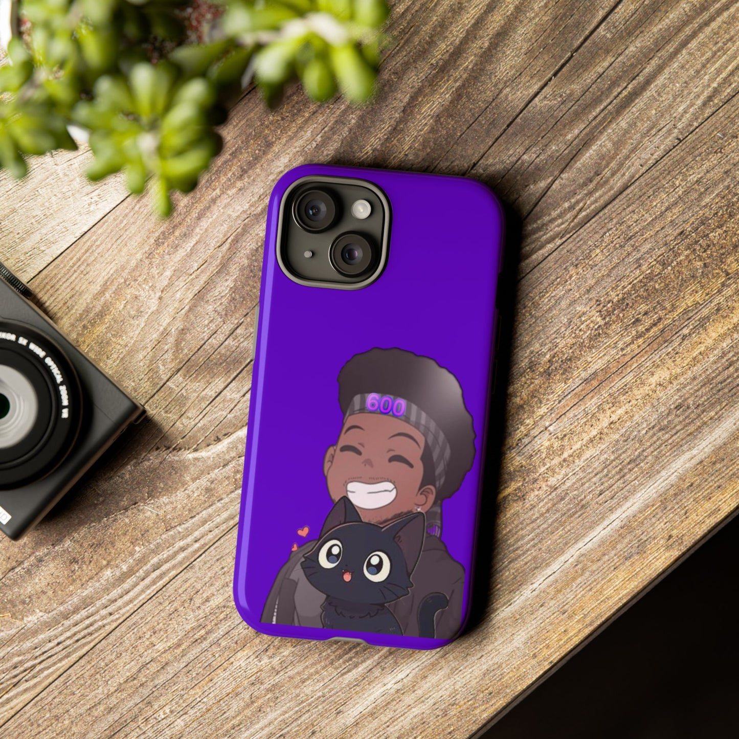 Black Cat Case (purple)