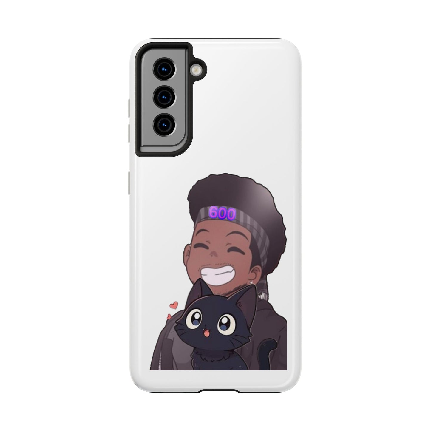 Black Cat Case (white)