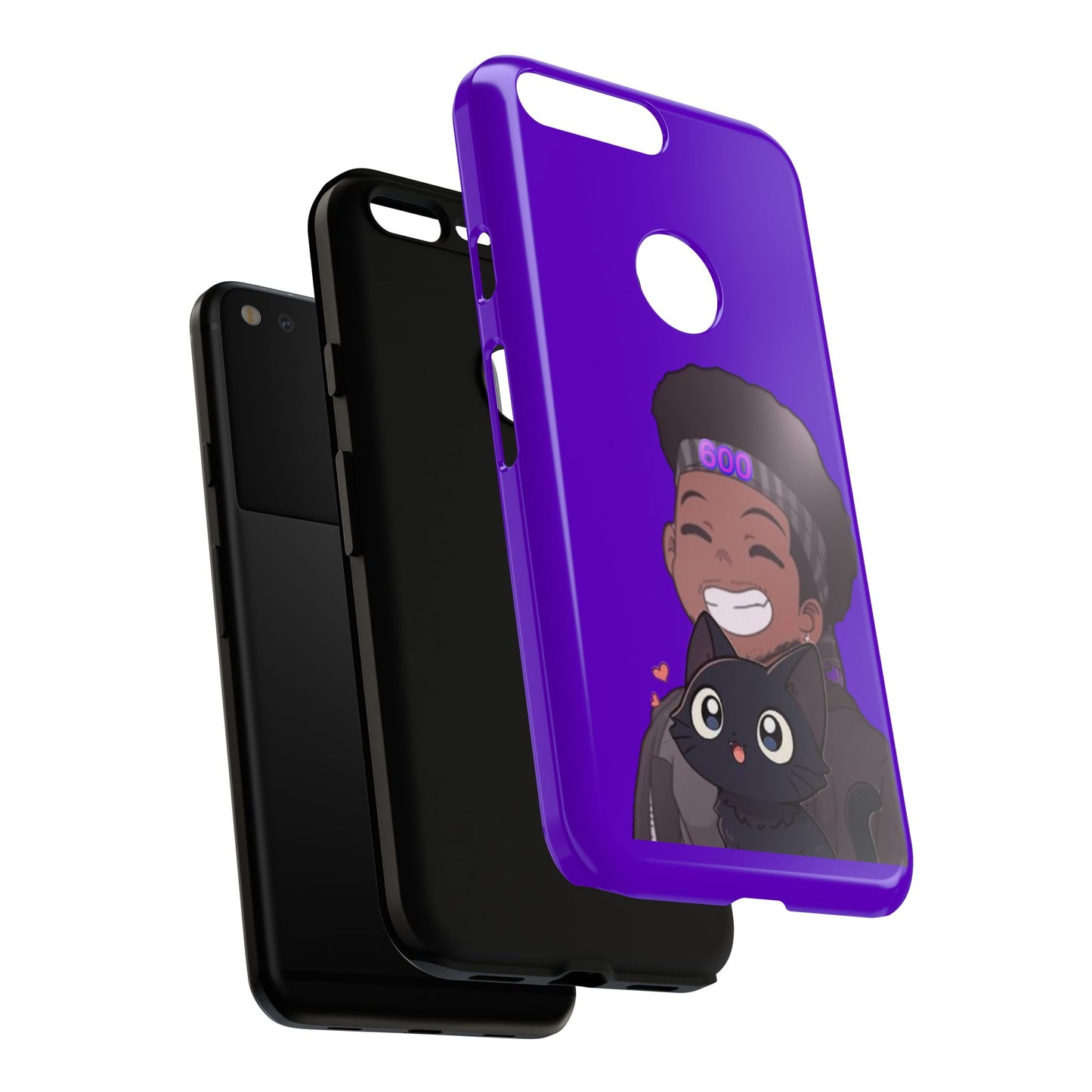 Black Cat Case (purple)