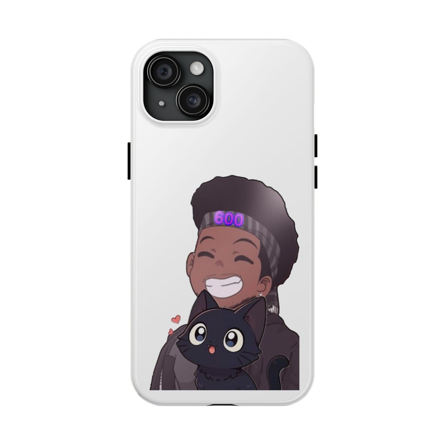 Black Cat Case (white)